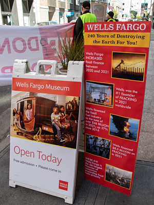 Climate Activists Occupy Wells Fargo Global Headquarters:April 25, 2022